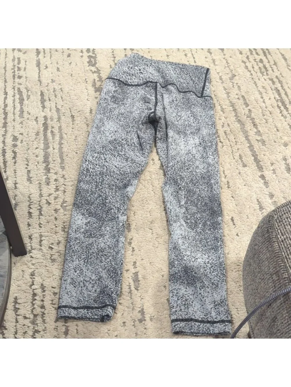Lululemon Wunder Under Pant (Hi-Rise)Luon Spray Jacquard White Black